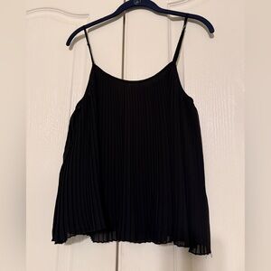 Forever 21 Black Pleated Camisole Top